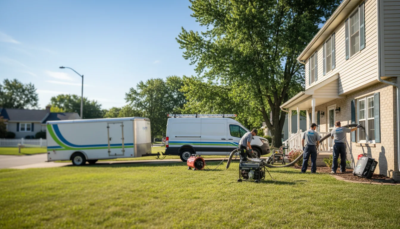 Flooded Basement Restoration And Cleanup With Repair in Kansas, IL near me